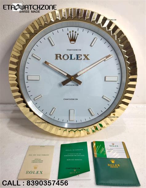 rolex desk clock price|rolex wall clock original.